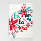 Fa La La Bouquet - White Stationery Card Gallery Image 2