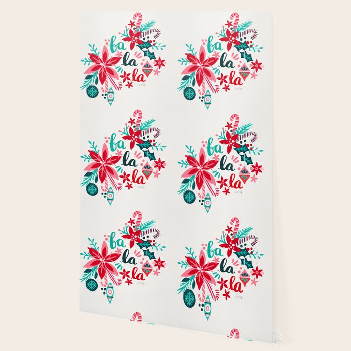Fa La La Bouquet - White Wallpaper Gallery Image 2