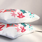 Fa La La Bouquet - White Pillow Sham Gallery Image 3