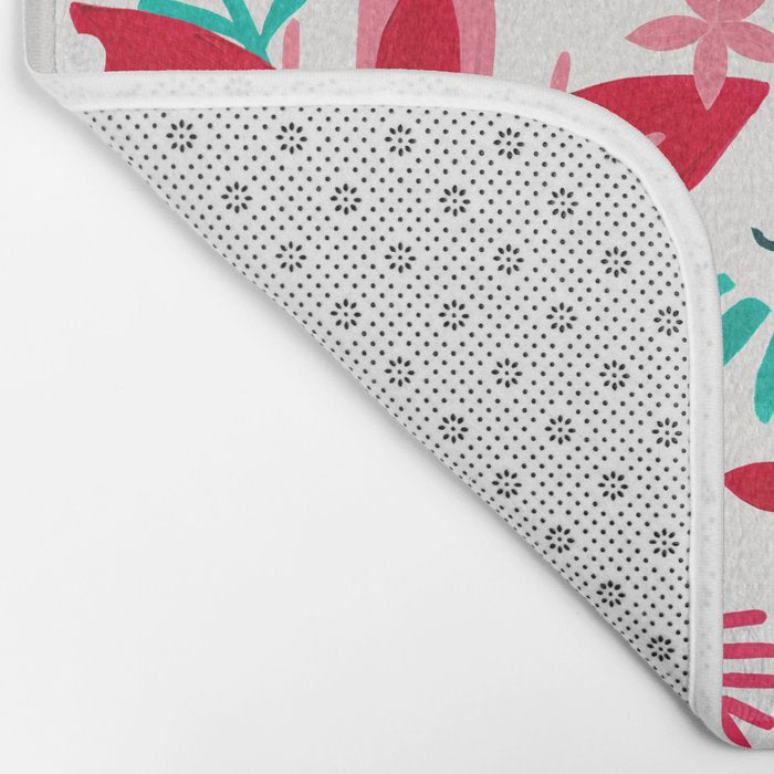 Fa La La Bouquet - White Bath Mat Gallery Image 2