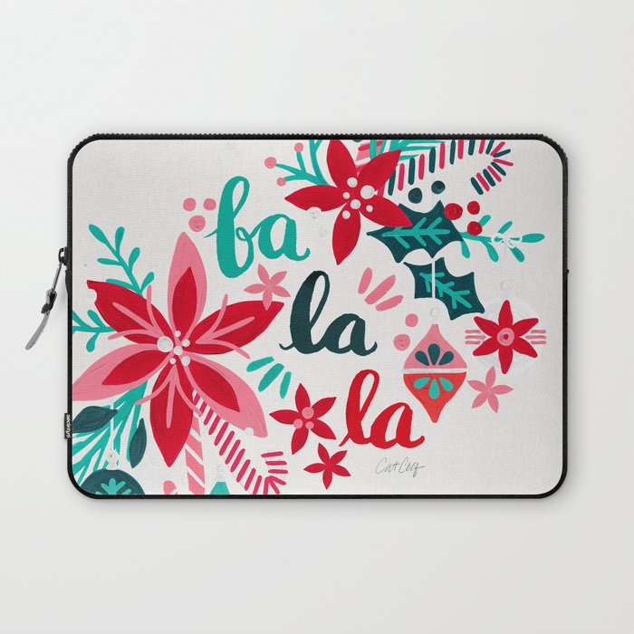 Fa La La Bouquet - White Laptop Sleeve Gallery Image 1