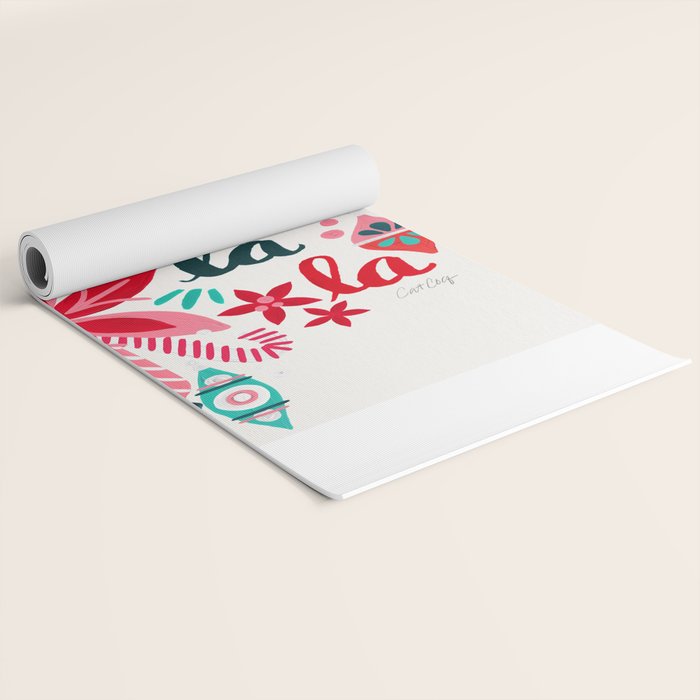 Fa La La Bouquet - White Yoga Mat Gallery Image 2