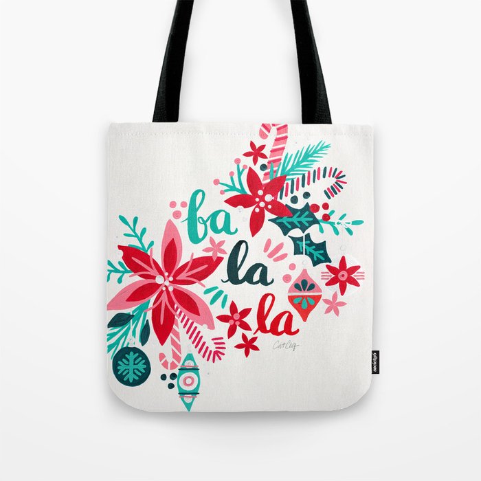 Fa La La Bouquet - White Tote Bag Gallery Image 1