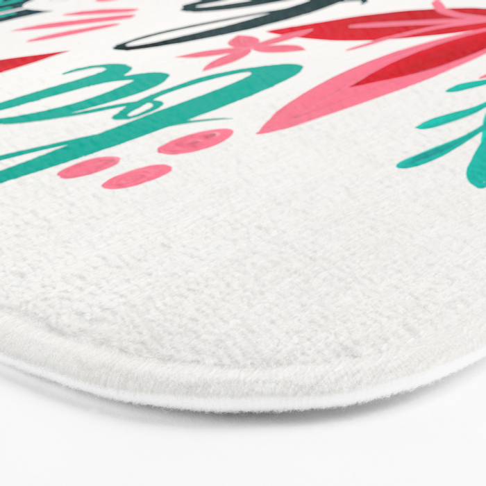 Fa La La Bouquet - White Bath Mat Gallery Image 3
