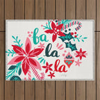 Fa La La Bouquet - White Outdoor Rug Gallery Image 1