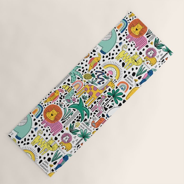 Safari Animals Yoga Mat Gallery Image 1