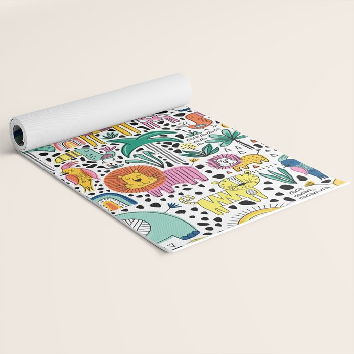 Safari Animals Yoga Mat Gallery Image 2