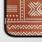 Geometric Tribal Pattern on Terracotta Laptop Sleeve Gallery Image 3