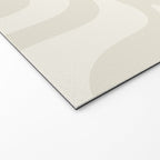 Liquid Swirl Contemporary Abstract Pattern in Barely-There Pale Beige and Light Cream  Welcome Mat Gallery Image 2
