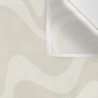 Liquid Swirl Contemporary Abstract Pattern in Barely-There Pale Beige and Light Cream  Wall Tapestry Gallery Image 3