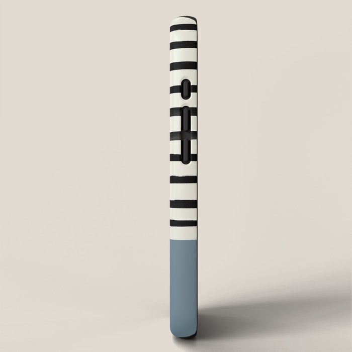Dusty Blue x Stripes iPhone Case Gallery Image 2