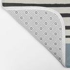 Dusty Blue x Stripes Bath Mat Gallery Image 2
