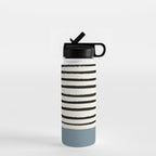 Dusty Blue x Stripes Water Bottle Gallery Image 1