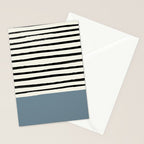 Dusty Blue x Stripes Stationery Card Gallery Image 2