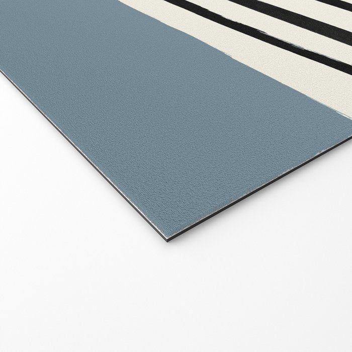 Dusty Blue x Stripes Welcome Mat Gallery Image 2