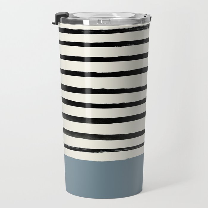 Dusty Blue x Stripes Travel Mug Gallery Image 3