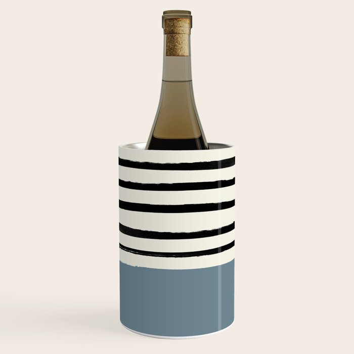 Dusty Blue x Stripes Wine Chiller Gallery Image 1