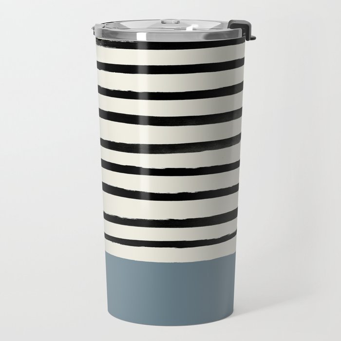 Dusty Blue x Stripes Travel Mug Gallery Image 2