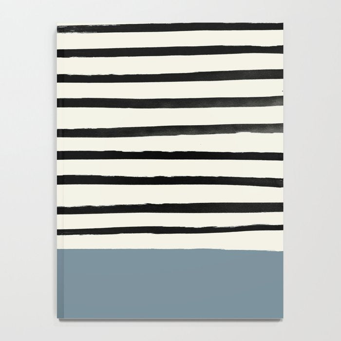 Dusty Blue x Stripes Notebook Gallery Image 4