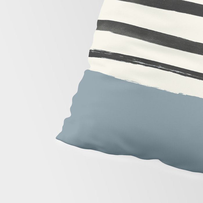 Dusty Blue x Stripes Pillow Sham Gallery Image 4