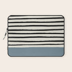 Dusty Blue x Stripes Laptop Sleeve Gallery Image 1