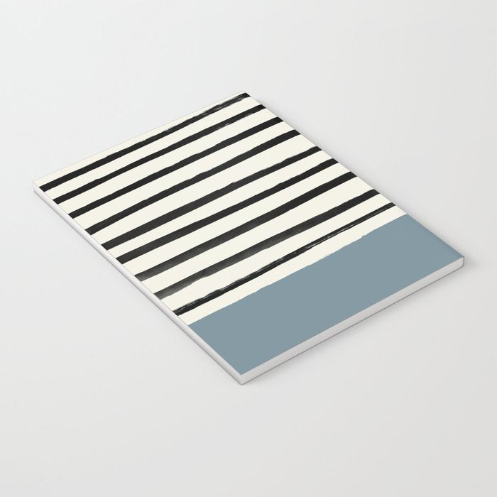 Dusty Blue x Stripes Notebook Gallery Image 3