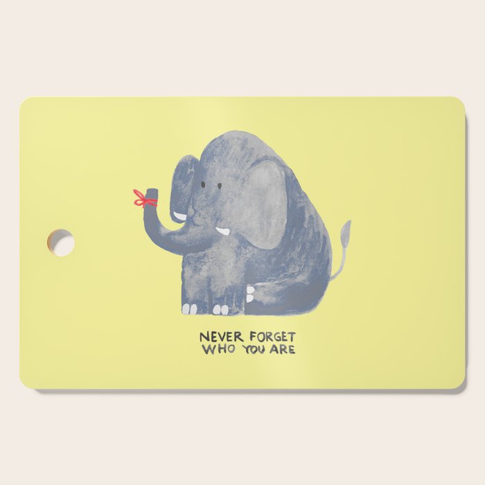 Elephant never forgets Cutting Board Gallery Image 1