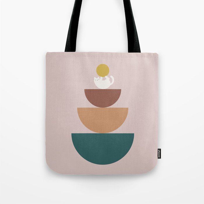 Cat Landscape 196C Tote Bag Gallery Image 1