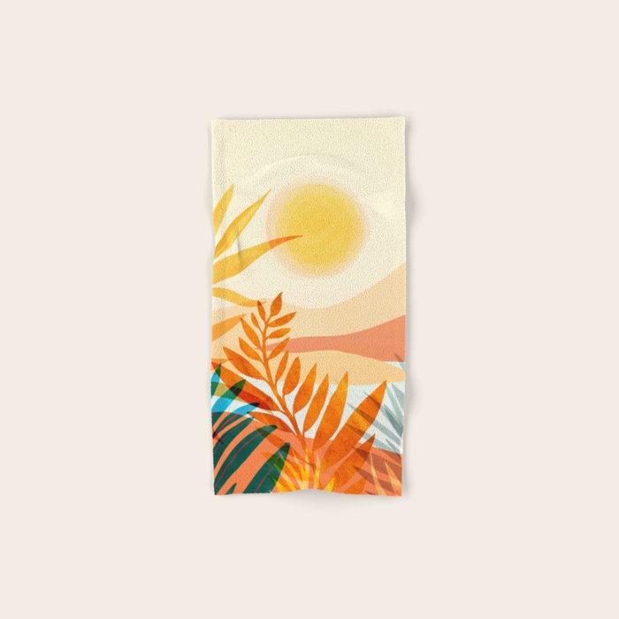 Golden Hour / Abstract Landscape Series Bath Towel Gallery Image 1
