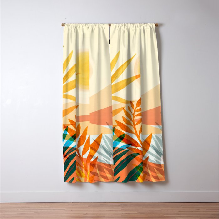 Golden Hour / Abstract Landscape Series Window Curtain Gallery Image 3