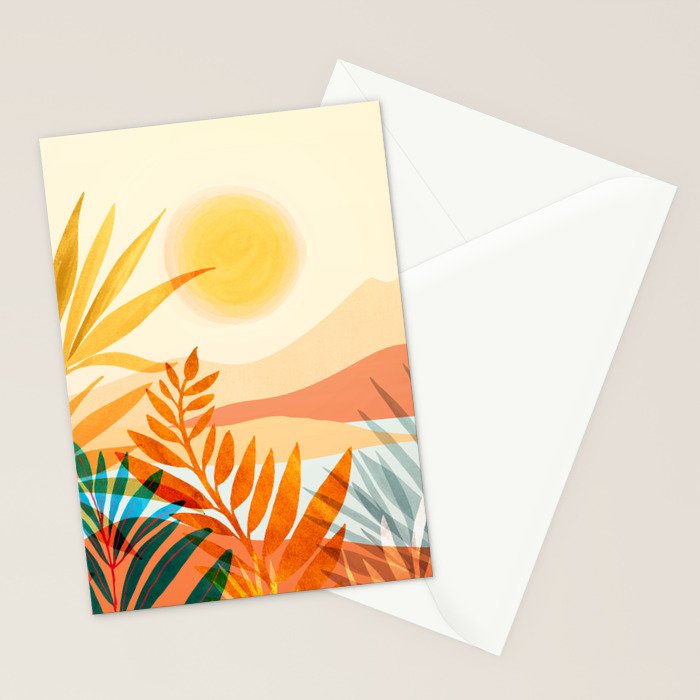 Golden Hour / Abstract Landscape Series Stationery Card Gallery Image 2