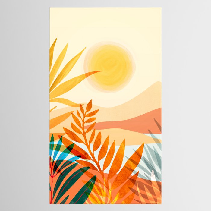 Golden Hour / Abstract Landscape Series Tablecloth Gallery Image 2