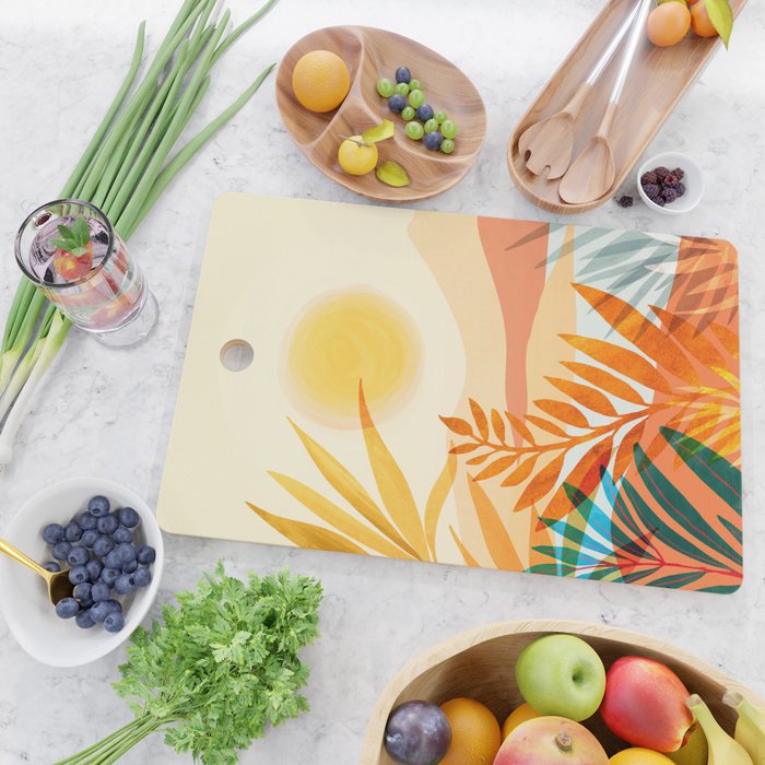 Golden Hour / Abstract Landscape Series Cutting Board Gallery Image 2