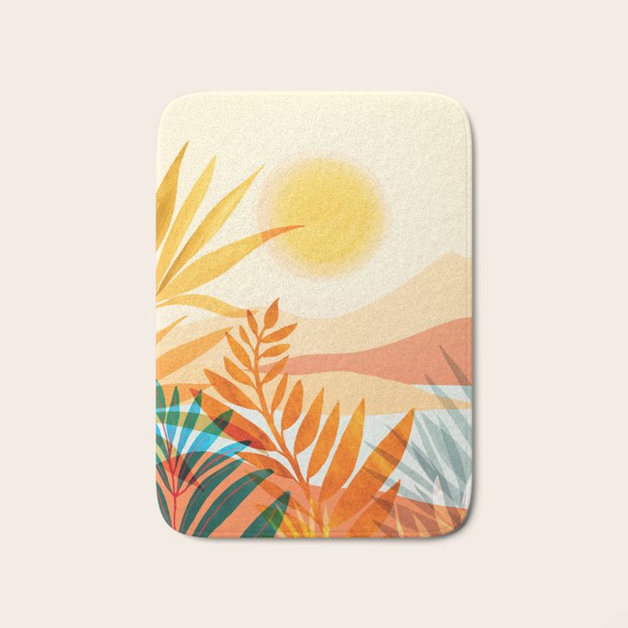 Golden Hour / Abstract Landscape Series Bath Mat Gallery Image 1
