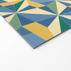 Kaleidoscope Tile Pattern XV Bold Colorful Summer Welcome Mat Gallery Image 2