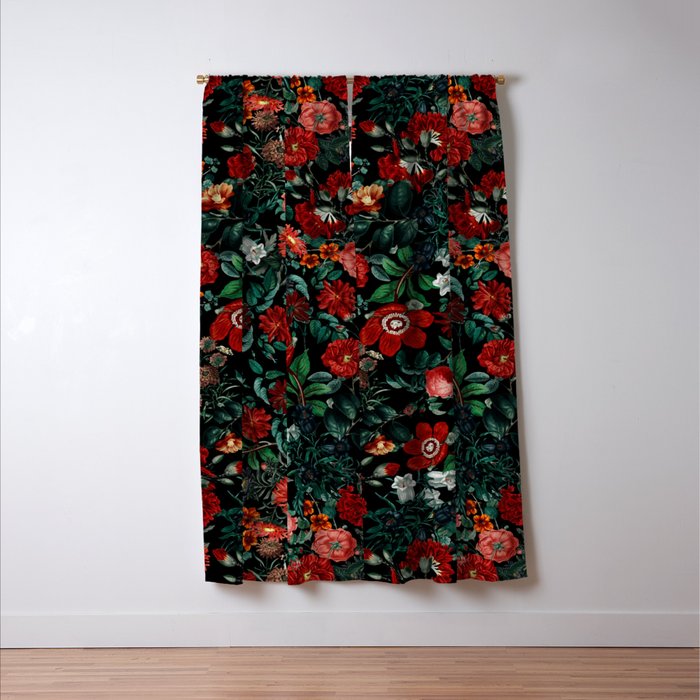 NIGHT GARDEN XXVI Window Curtain Gallery Image 3