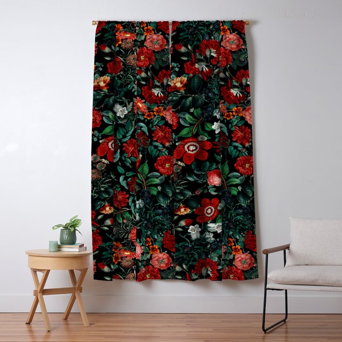 NIGHT GARDEN XXVI Window Curtain Gallery Image 5