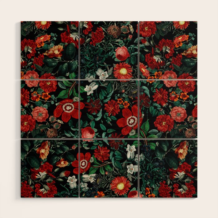 NIGHT GARDEN XXVI Wood Wall Art Gallery Image 1