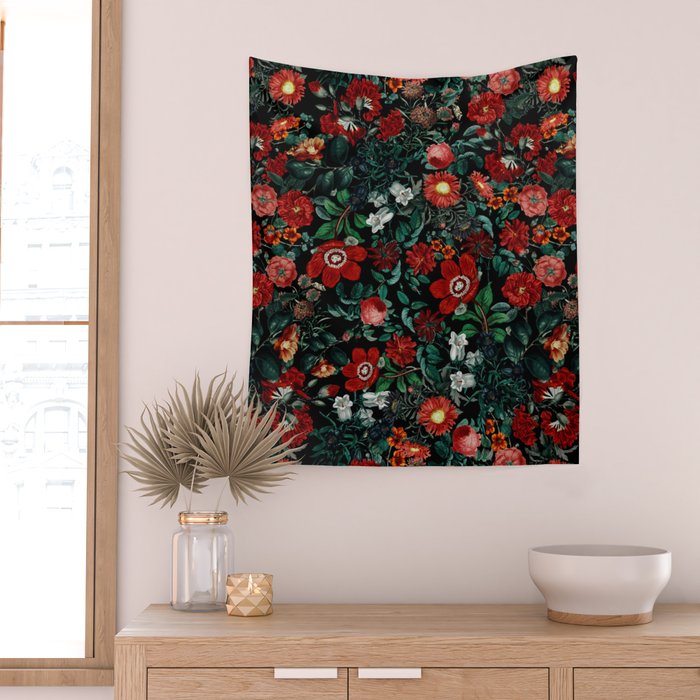 NIGHT GARDEN XXVI Wall Tapestry Gallery Image 2