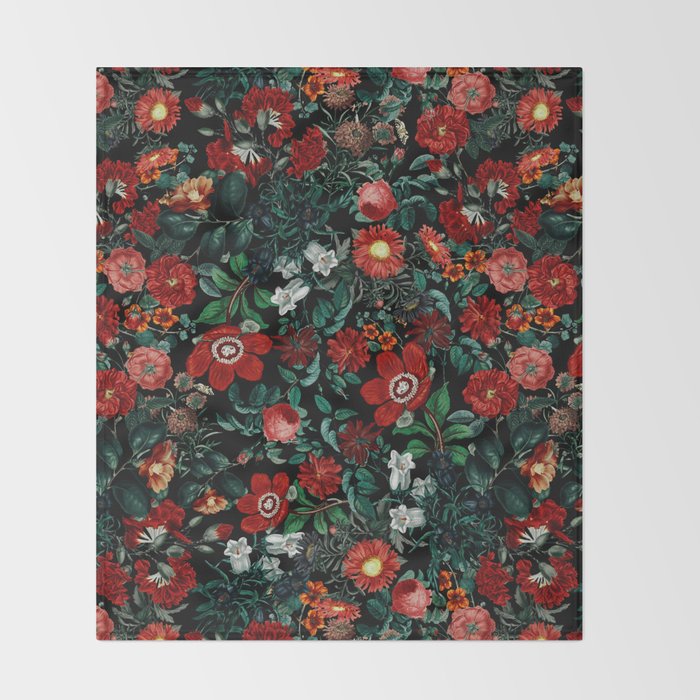 NIGHT GARDEN XXVI Throw Blanket Gallery Image 2