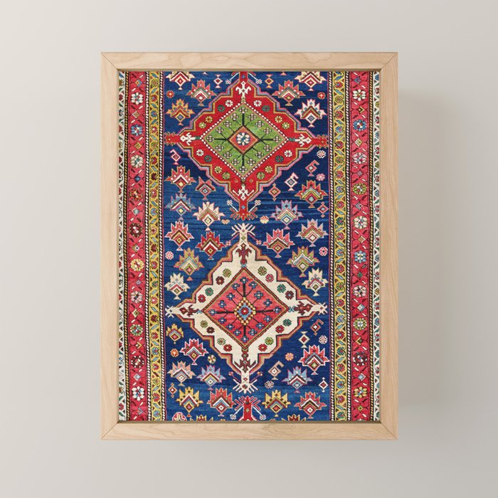 Azerbaijan Northwest Persian Long Rug Print Mini Art Print Gallery Image 1