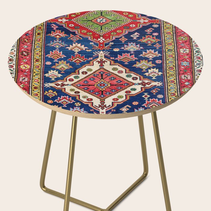 Azerbaijan Northwest Persian Long Rug Print Side Table Gallery Image 2