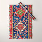 Azerbaijan Northwest Persian Long Rug Print Wrapping Paper Gallery Image 1