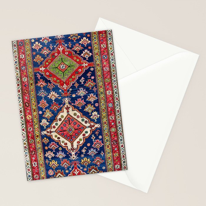 Azerbaijan Northwest Persian Long Rug Print Stationery Card Gallery Image 2