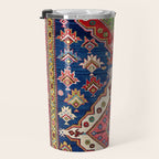 Azerbaijan Northwest Persian Long Rug Print Travel Mug Gallery Image 3
