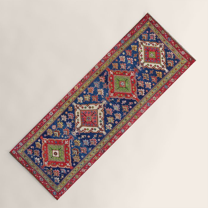 Azerbaijan Northwest Persian Long Rug Print Yoga Mat Gallery Image 1