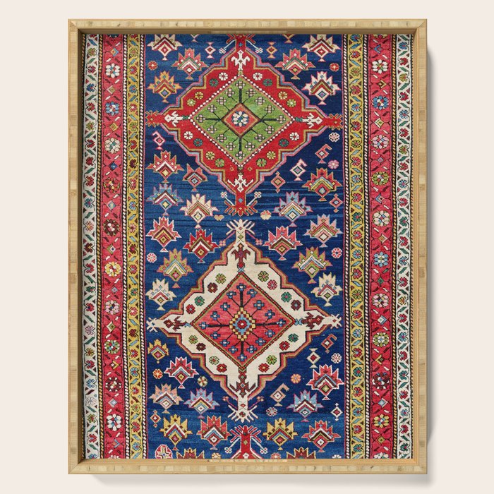 Azerbaijan Northwest Persian Long Rug Print Serving Tray Gallery Image 1