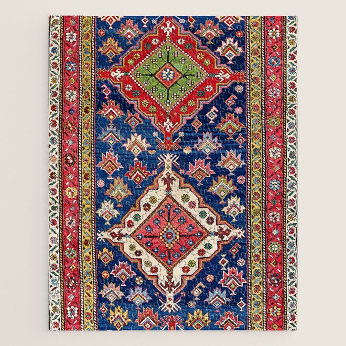 Azerbaijan Northwest Persian Long Rug Print Jigsaw Puzzle Gallery Image 1