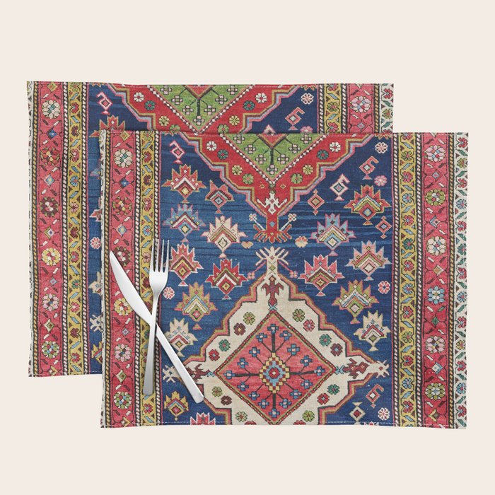 Azerbaijan Northwest Persian Long Rug Print Placemat Gallery Image 1