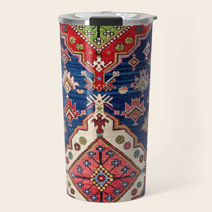 Azerbaijan Northwest Persian Long Rug Print Travel Mug Gallery Image 1